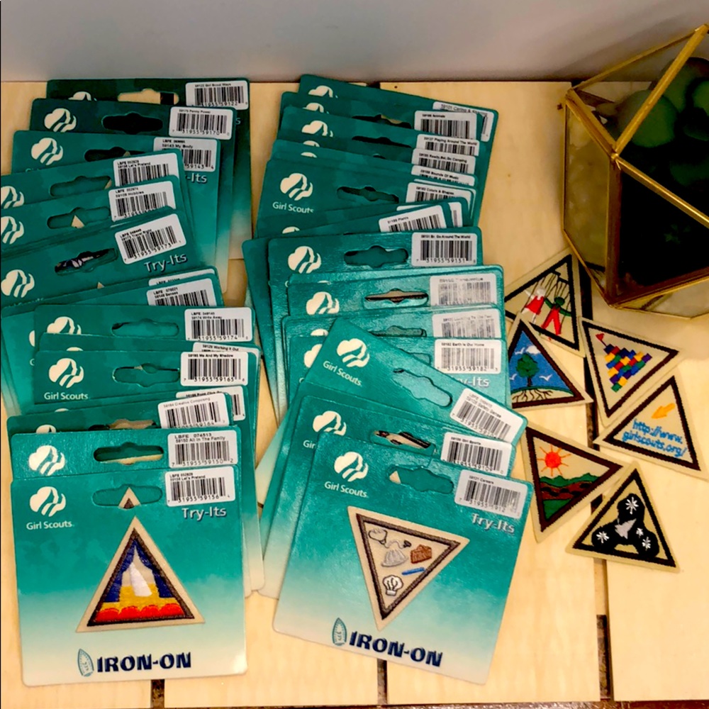 Lot of 43 Girl Scout Try-Its patches